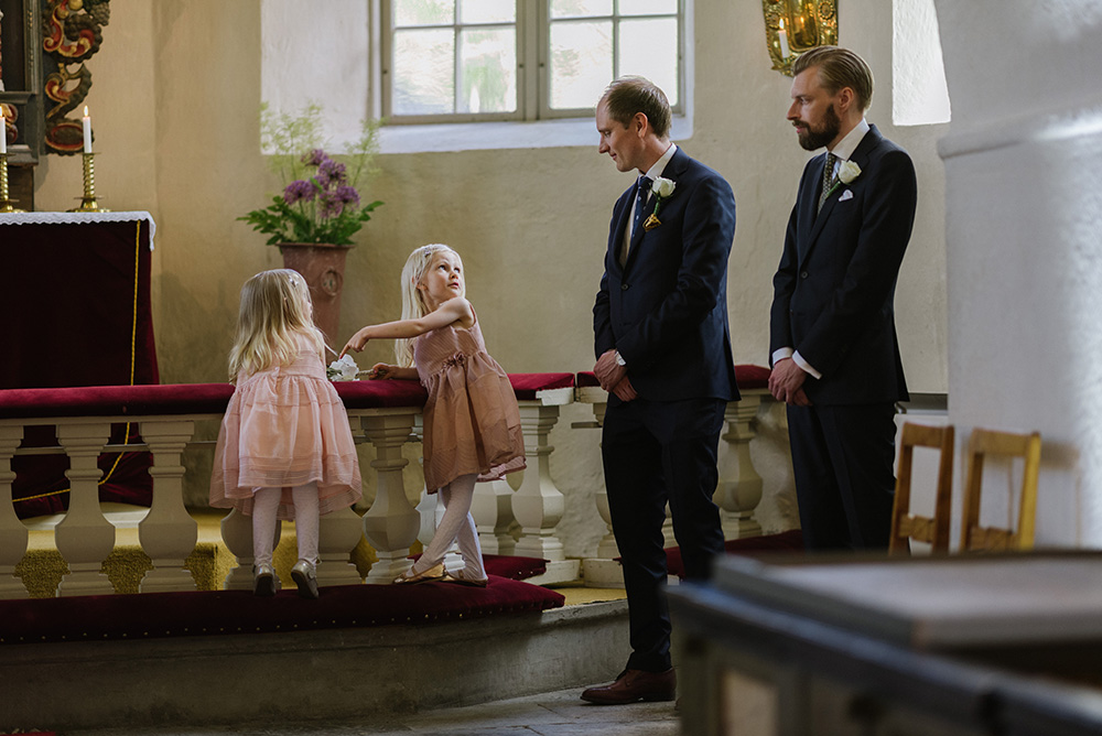Bröllopsfotograf Åland Saltvik kyrka vigsel
