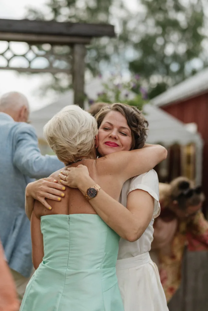 utomhus vigsel bröllop