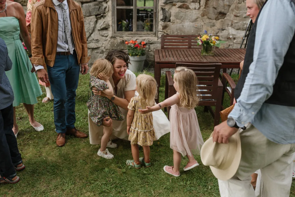 utomhus vigsel bröllop