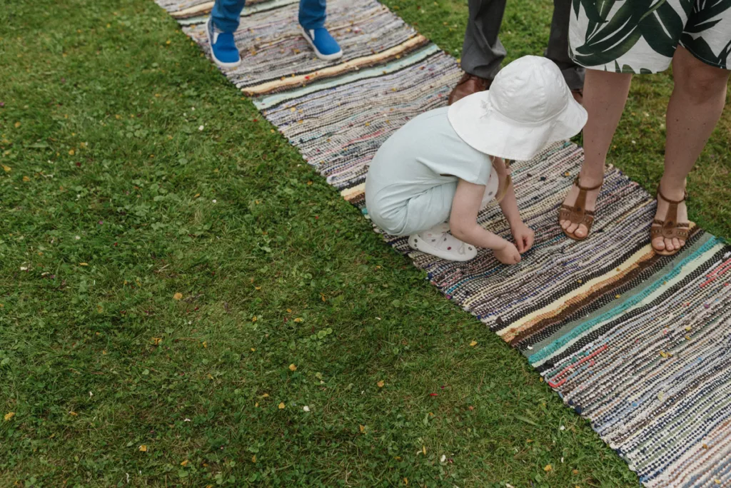 utomhus vigsel bröllop