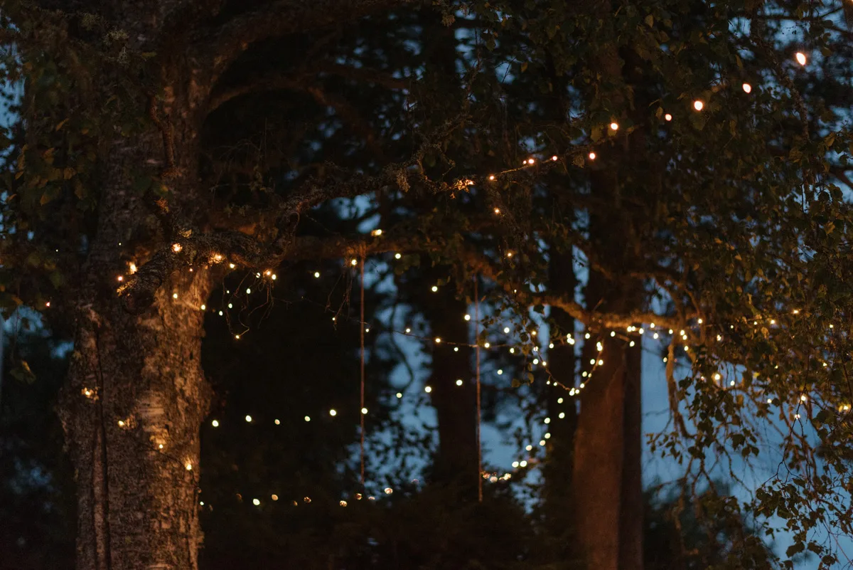 bröllopsfestival personligt bröllop hemma på gården