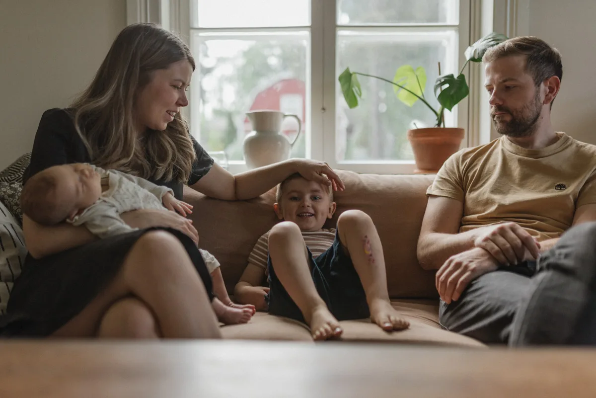 hemma fotografering familjefotograf österbotten