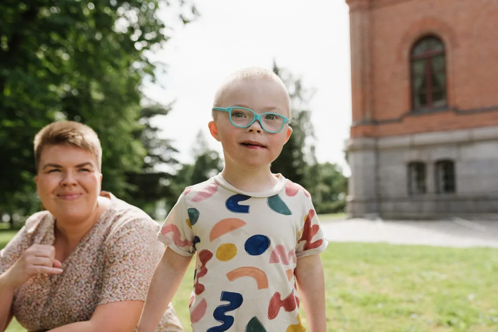barn downs syndrom familjefotografering vasa